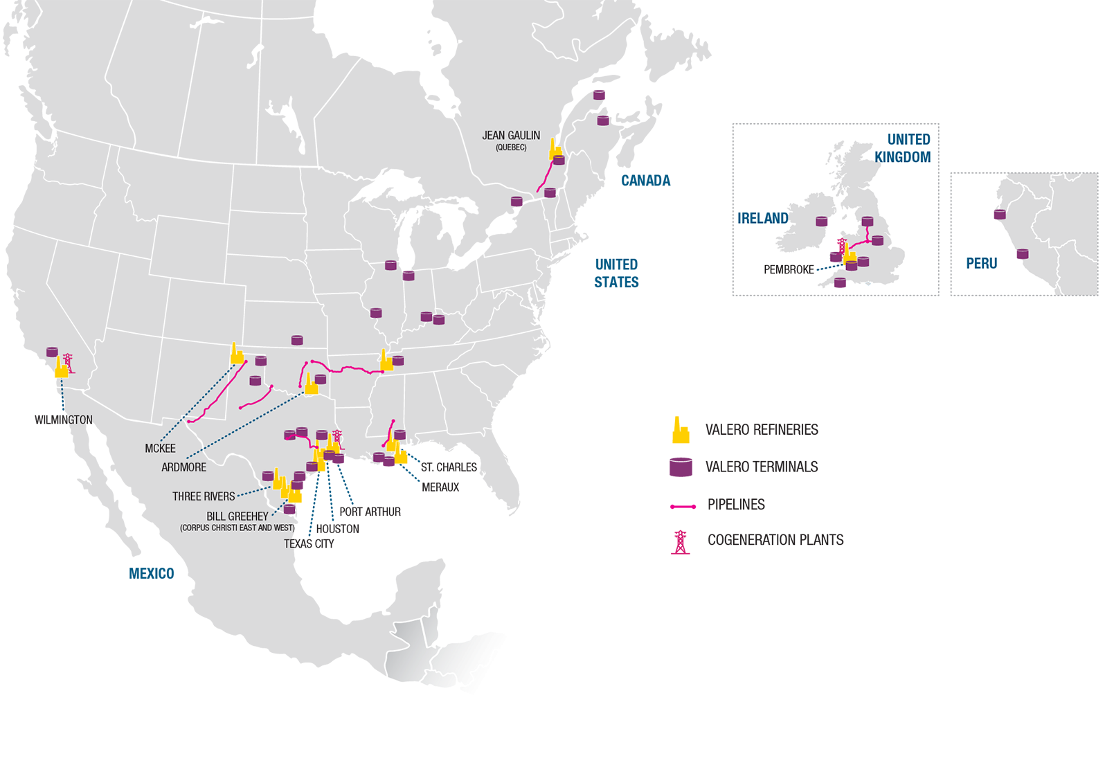 2026 Refineries Operations Map